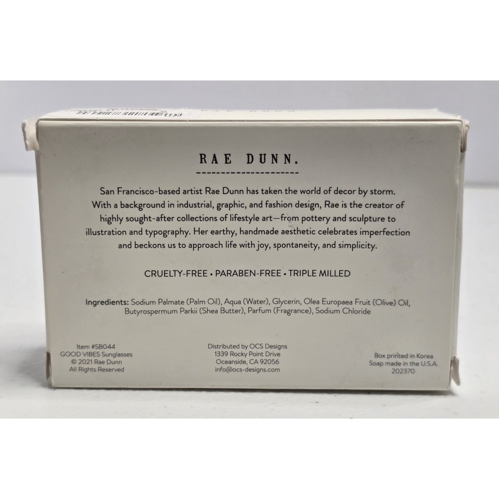 Rae Dunn Good Vibes Bar Soap 8 oz Citrus Summit Scent NEW - Picture 3 of 3